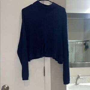 Free People Long Cropped Sweater